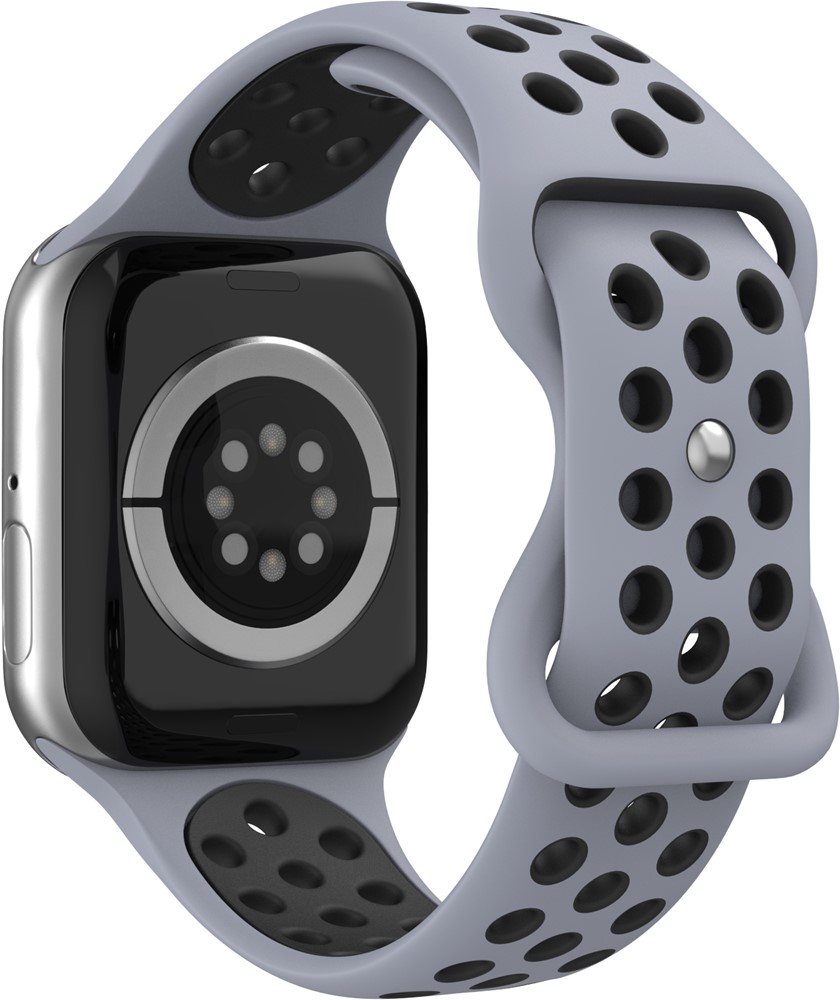 Xssive Honeycomb Silicone Watch Strap for Apple Watch 38/40/41/42mm - Grijs