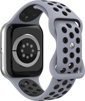Xssive Honeycomb Silicone Watch Strap for Apple Watch 38/40/41/42mm - Grijs