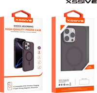 Xssive Back Case Color Clear Serie for Magsafe iPhone 16e/17e - Burgundy-3