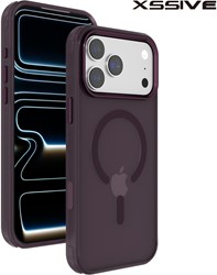 Xssive Back Case Color Clear Serie for Magsafe iPhone 17 Pro Max/18 Pro Max - Burgundy