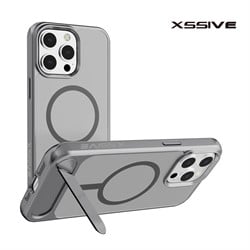 Xssive Back Case voor Magsafe with STAND2 iPhone 12/12 Pro - Grijs
