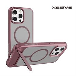 Xssive Back Case voor Magsafe with STAND2 iPhone 12/12 Pro - Rose Goud