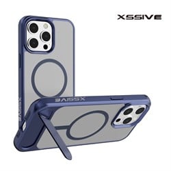 Xssive Back Case voor Magsafe with STAND2 iPhone 12/12 Pro - Blauw