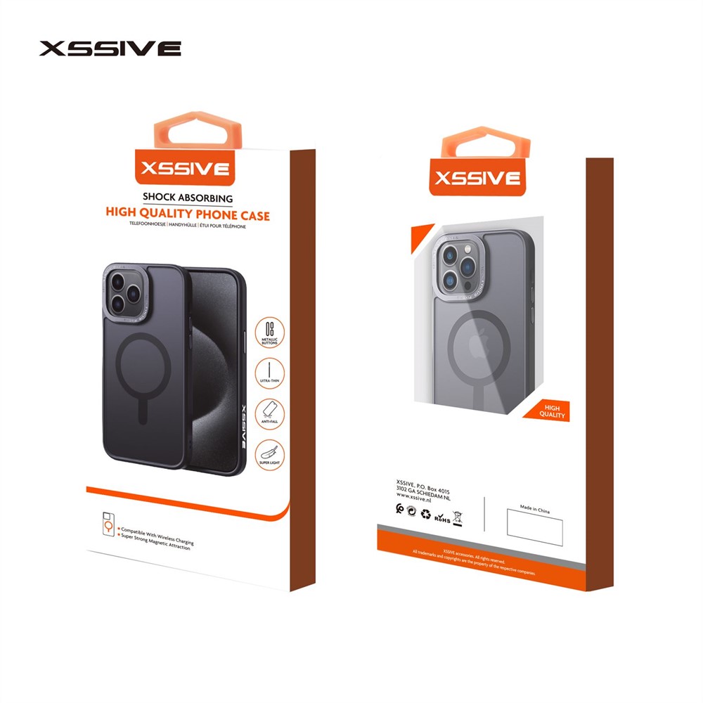 Xssive Back Case for Magsafe iPhone 14 Pro Max - Black-3