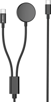 Xssive 2in1 Charging Cable for USB-C & Samsung Watch XSS-WATCH5 2IN1 - Black