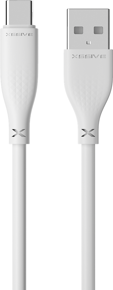 Xssive Câble USB Type-C 1m XSS-TPE1MC (Petit Emballage) - Blanc