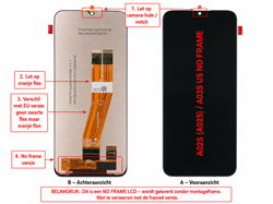 LCD Display New/ORG no Frame (US Version) Galaxy A02s (A025) - Black