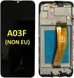 LCD Display Service Pack Galaxy A03 A035F (NON EU) with Frame GH81-21625A - Zwart