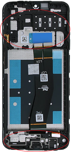 LCD Display Galaxy A14 4G A145 with Frame New/ORG - Zwart
