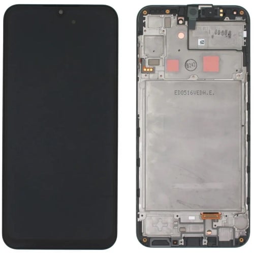 LCD Display Service Pack Galaxy A24 4G A245F with Frame GH82-31240A - Zwart
