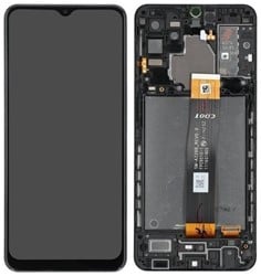 LCD Display Service Pack Galaxy A32 5G A326 with Frame GH82-25121A - Zwart