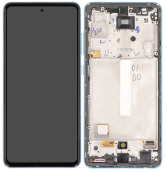 LCD Display Service Pack Galaxy A52 5G A526 GH82-25524B - Blauw