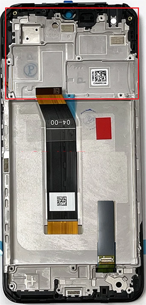 Xiaomi Redmi 10 5G - LCD Display with Frame ORG - Black