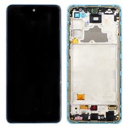 LCD Display Service Pack Galaxy A72 4G with Frame GH82-25460B - Blue