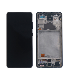 LCD Display Service Pack Galaxy A72 4G with Frame GH82-25460A - Black