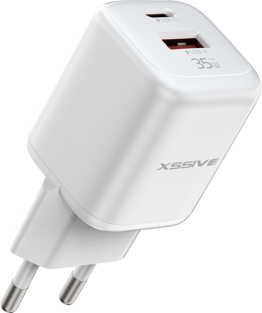Xssive 35W Mini USB-C+USB-A GaN Fast Charger XSS-AC31
