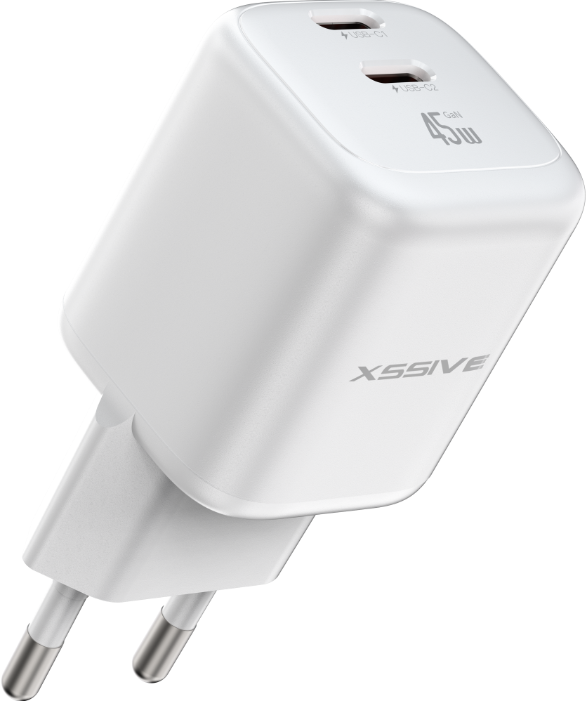 Xssive 45W Mini Dual USB-C GaN Fast Charger XSS-AC41