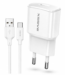 Xssive Travel Charger 1A met USB-C Cable XSS-AC52C - Wit