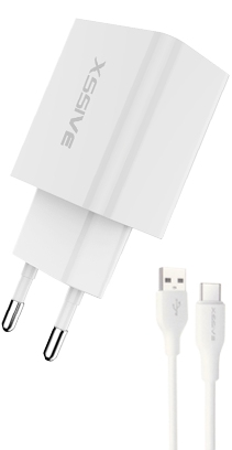 Xssive 18W QC Quick Charger & USB-C Cable XSS-AC61N AC - White