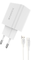 Xssive 18W QC Quick Charger & USB-C Cable XSS-AC61N AC - White