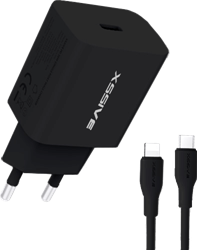 Xssive PD 20W Quick Charger+C-iPhone XSS-AC65NB CL - Zwart