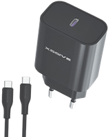 Xssive 25W PD3.0 Super Fast Charger with C-C Cable XSS-AC66NB - Zwart