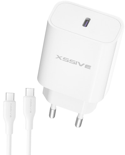 Xssive 25W PD3.0 Super Fast Charger with C-C Cable XSS-AC66NW - White