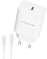 Xssive 25W PD3.0 Super Fast Charger with C-C Cable XSS-AC66NW - White