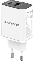 Xssive GaN 67W PDW Quick Charger XSS-AC72CA - White