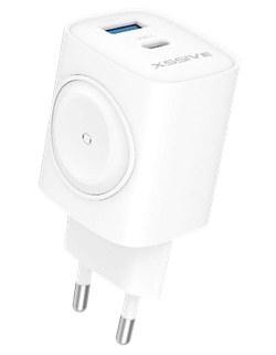 Xssive 22W PD Quick Charger with Wireless Charging for Smartwatch XSS-AC83