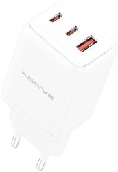 Xssive 65W GaN Mini Fast Charger with Dual USB-C+USB-A XSS-AC91