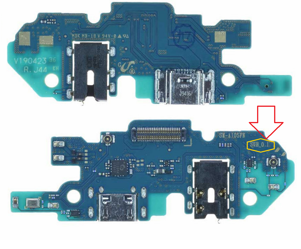 Galaxy A10 A10FN A105 - Charge Flex+Audio Jack V0.1