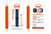 Xssive Braided Stretch Watch Strap for Apple Watch 38/40/41/42mm - Blue-2