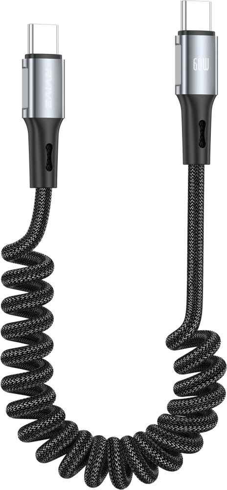 Rvive 60W Stretchable Fast Charging Cable USB-C to USB-C RVI -BRSC1M CC