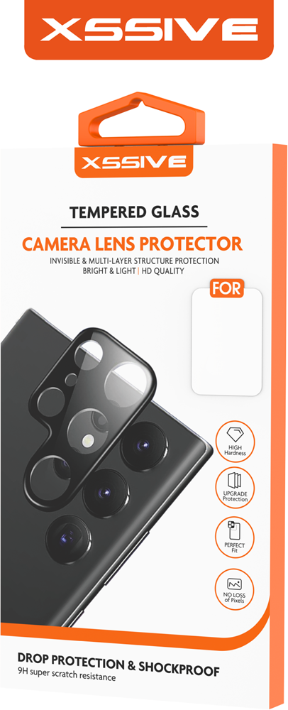 Xssive Tempered Glass Camera Lens Galaxy A41 - Black