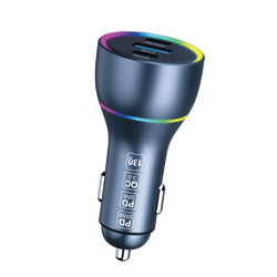 Xssive 130W PD+QC3.0 Fast Car Charger XSS-CC44 - Black