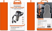 Xssive PD 60W Fast Car Charger with Spring Cable XSS-CC48 2IN1-3