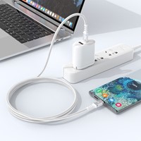 Xssive Braided USB-C to USB-C Cable 1m XSS-BR-CC-W-1M - White-3