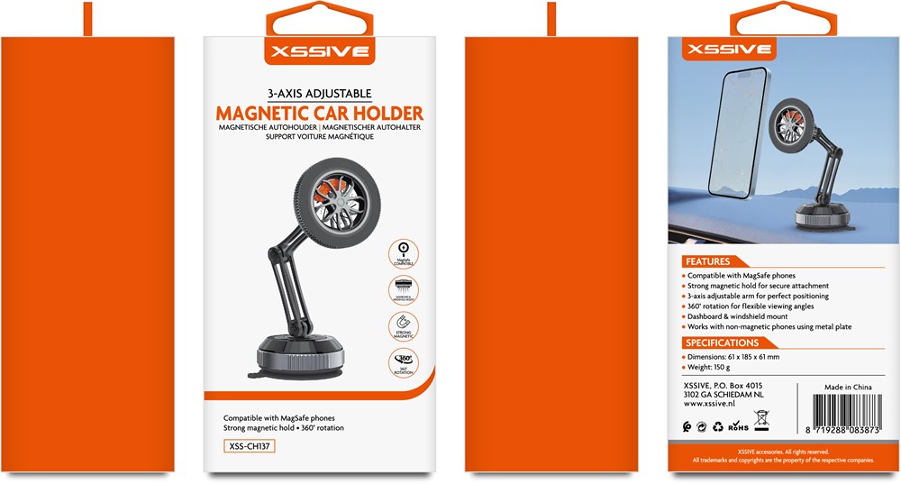 Xssive Magnetic Car Phone Holder XSS-CH137-2