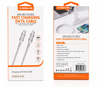 Xssive Braided 60W USB-C to USB-C Cable XSS-BR-CC-W 3M - White-2