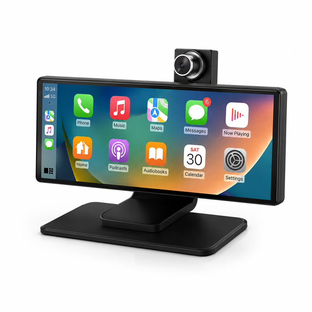 Xssive 10" Wireless Car Display with Built-in Dash Cam XSS-CPD02