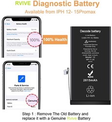 Rvive Genuine Battery - iPhone 15 Pro Max - 4422mAh