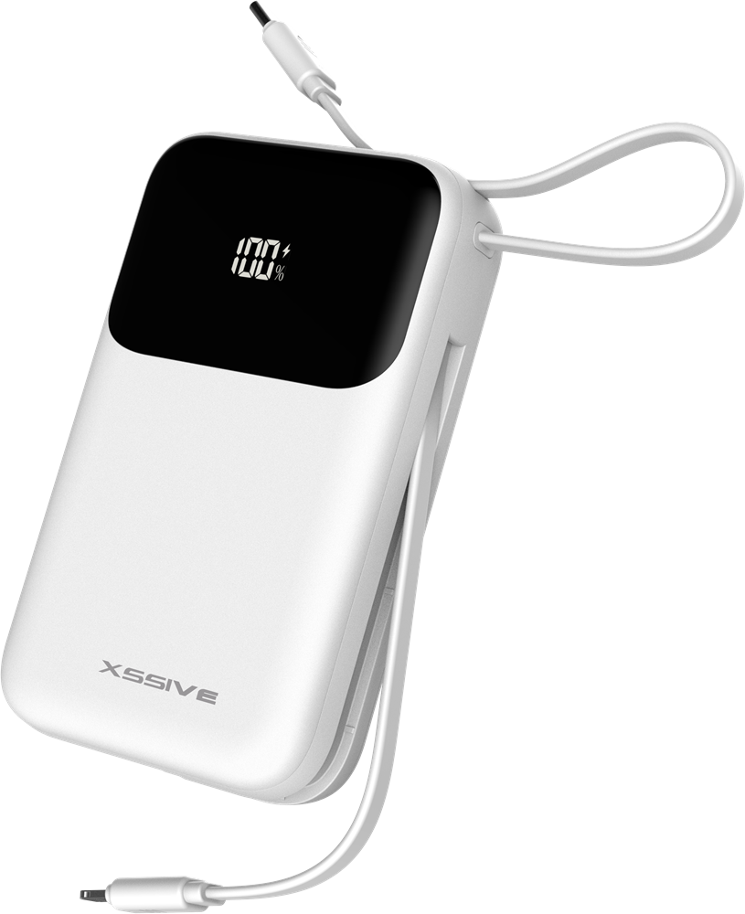 Xssive 30W Powerbank Fast Charge incl. Cable 20000mAh XSS-PB50W - White