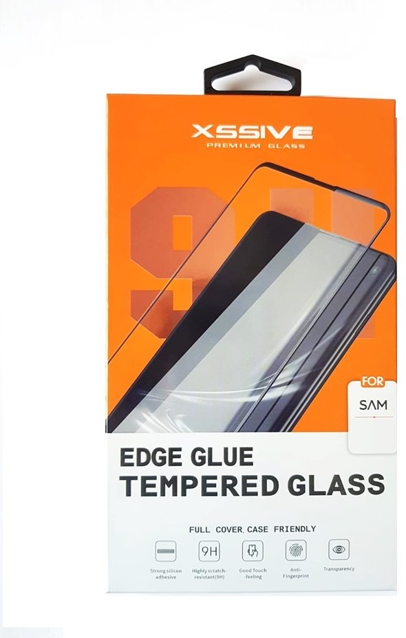 Xssive Edge Glue Tempered Glass Galaxy S22Ultra Zwart