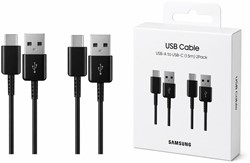 2-Pack Samsung EP-DG930 USB-A to Type-C Cable - 1.5m - Black