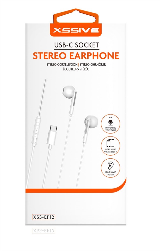 Xssive Stereo Headphones Type-C XSS-EP12 - Wit-2