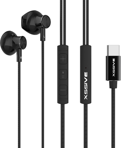 Xssive Stereo Headphones Type-C XSS-EP18 - Zwart