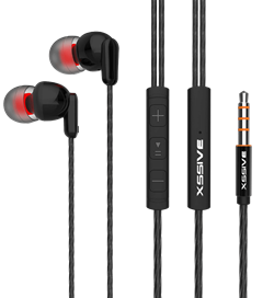 Xssive Stereo In-Ear Headphones 3.5mm XSS-EP21- Black