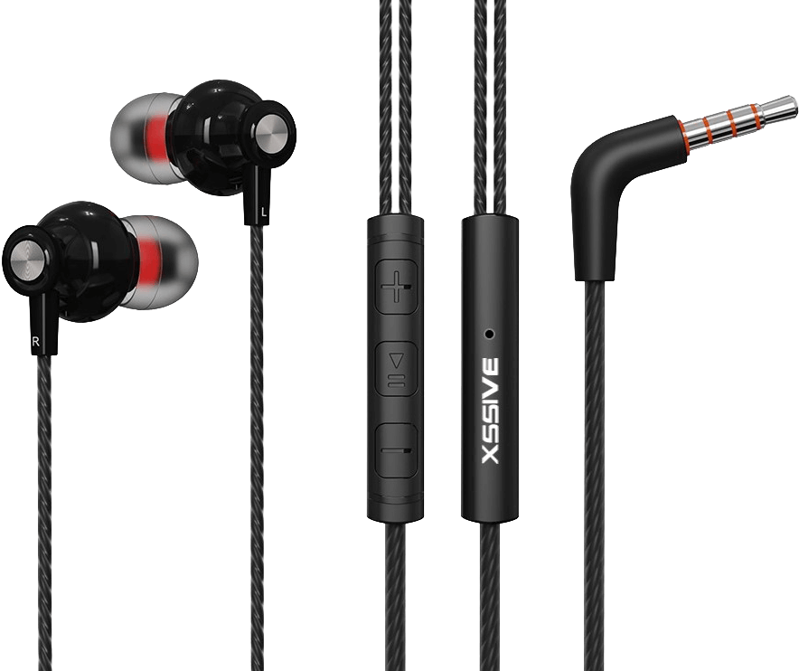 Xssive Stereo Headphones 3.5mm XSS-EP23 - Black