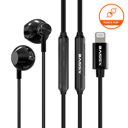 Stereo Earphones for iPhone XSS-EP24 - Zwart